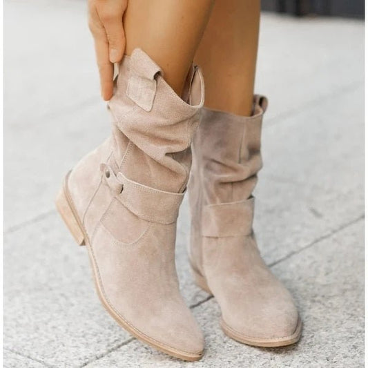 Rosalie - Ankle Boots with Zipper and Low Heel