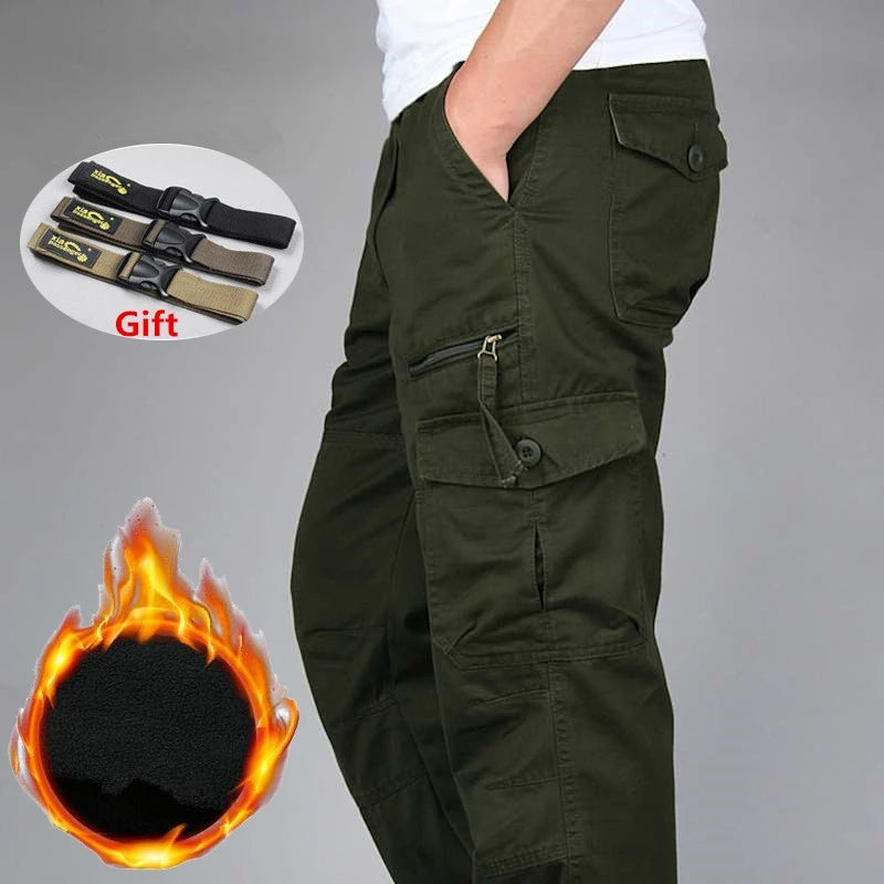 Leon – Men's Fleece-Lined Camouflage Cargo Pants