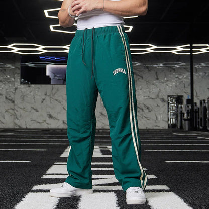 Tristan – Men's Double Stripe Patchwork Sports Pants