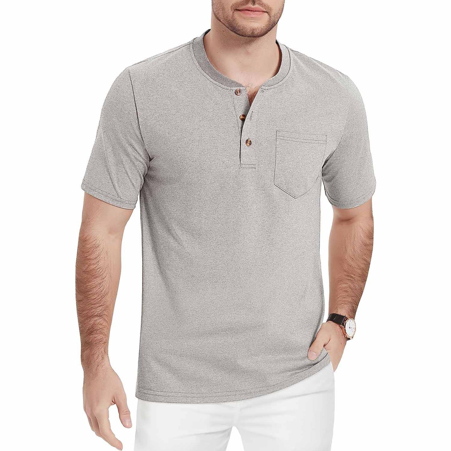 Caleb - Henley T-Shirt