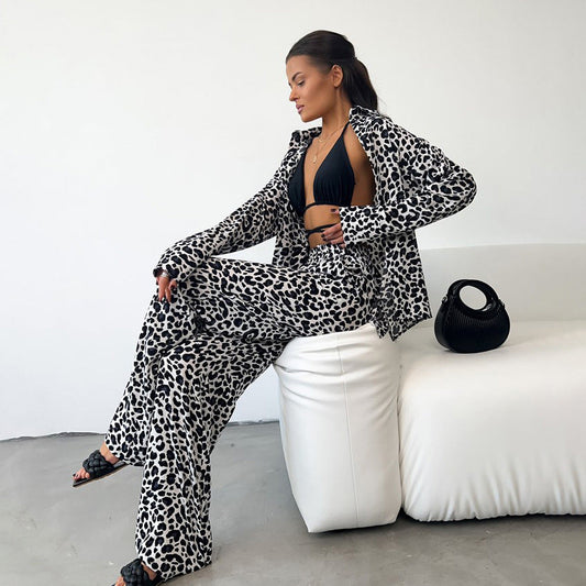 Vesper  - Leopard Print Lounge Set