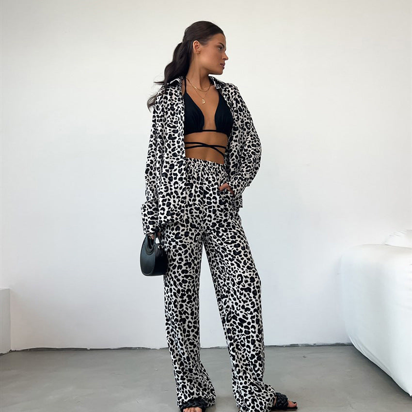 Vesper  - Leopard Print Lounge Set