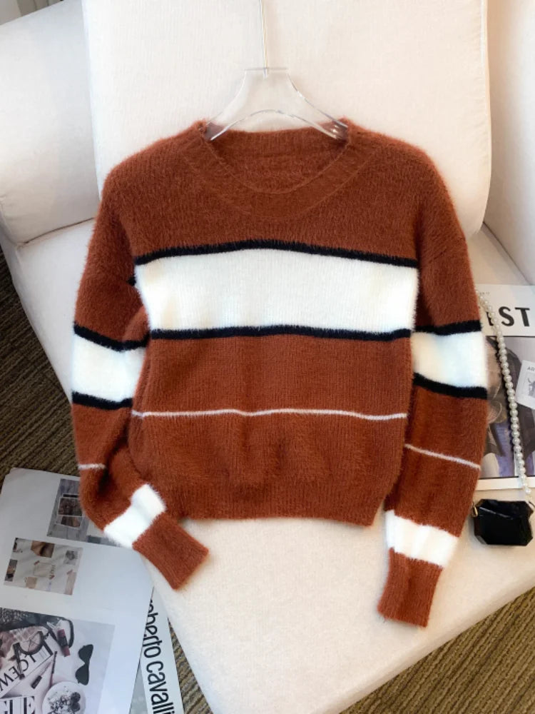 Odessa - Chic Color Block Pullover Sweater for Women