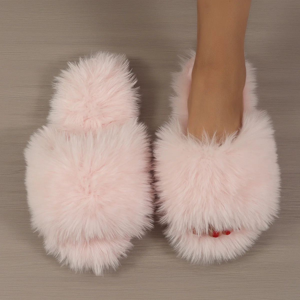 Ella – Autumn and Winter Plush Indoor Slippers for Women