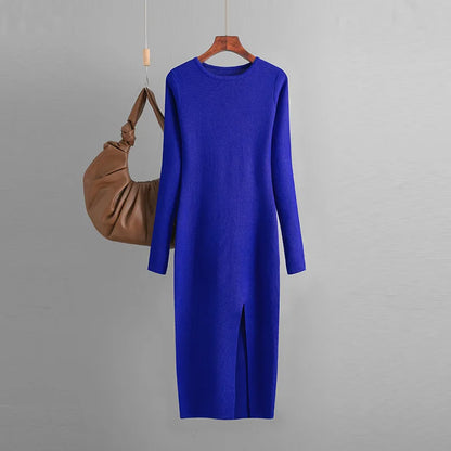 Isolde - Cozy Long Sleeve Bodycon Sweater Dress for Women