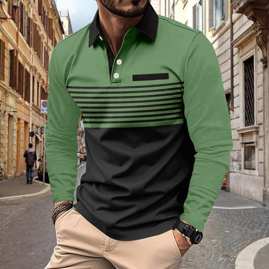 Benjamin – Long Sleeve Sports Polo Shirt for Men