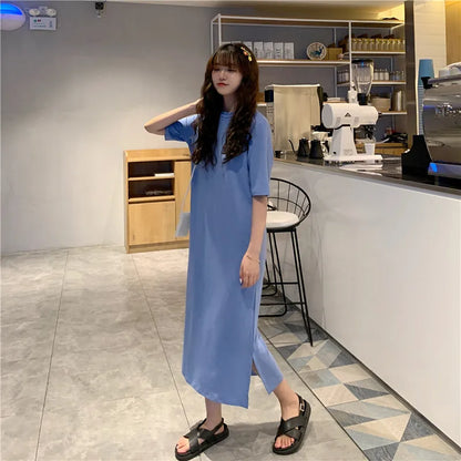 Ariadne - Casual Oversized T-Shirt Dress for Women