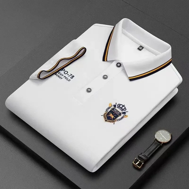 Edward - Men's Embroidered Breathable Polo Shirt