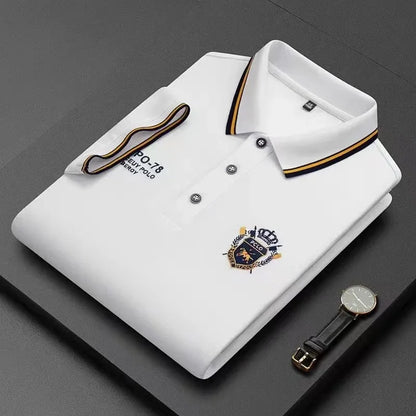 Edward - Men's Embroidered Breathable Polo Shirt