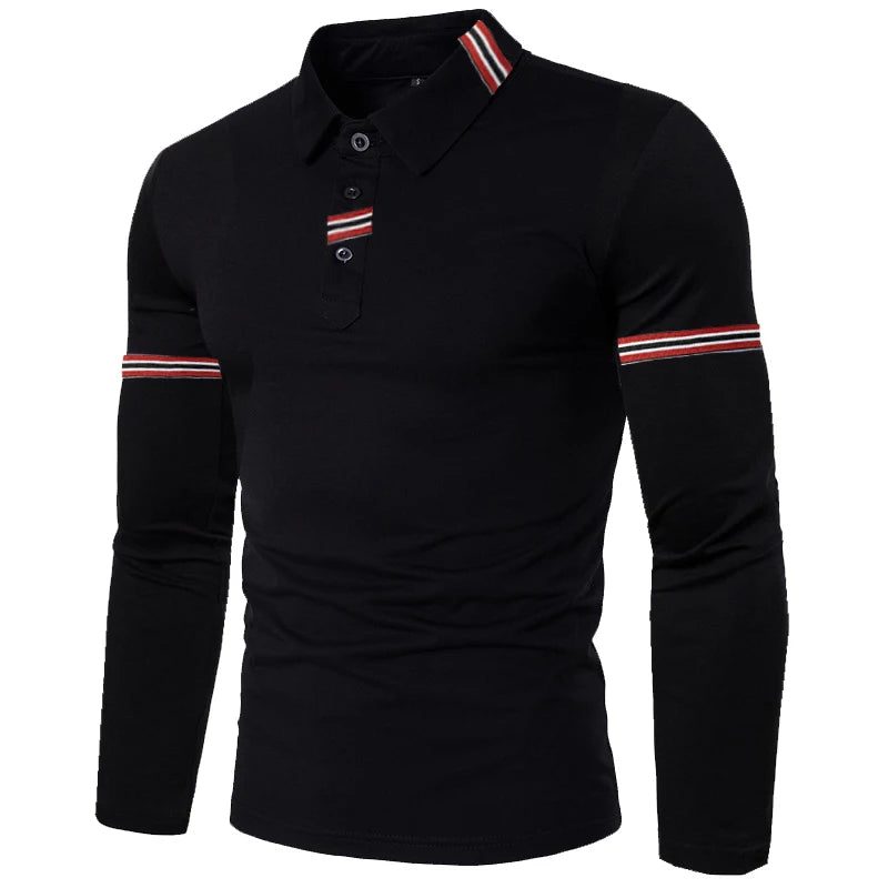 Jordan Long Sleeve Casual Polo Shirt for Men