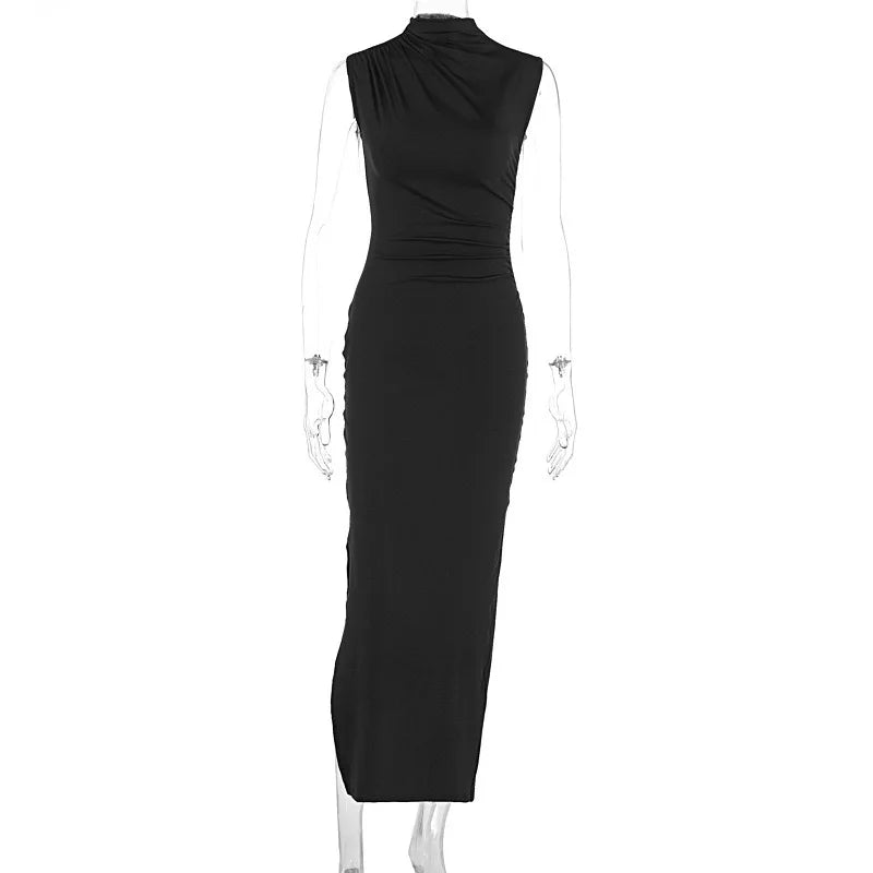 Zephyra - Sleek High Waist Sleeveless Dress for Women