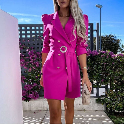 Imogen - Belted Blazer Dress