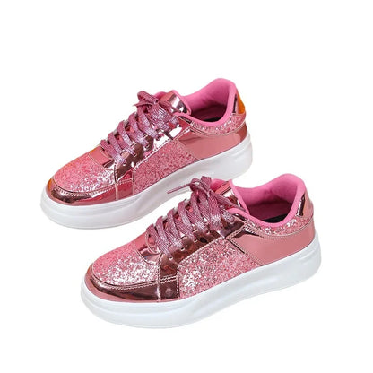 Beatrix - Stylish Glitter Platform Sneakers for Women