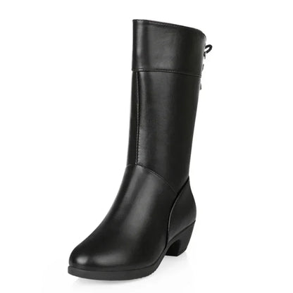 Lauren - Women's Winter Pointed Toe Side Zipper Boots