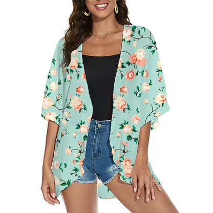 Leona - Elegant Flowy Kimono Cardigan for Women