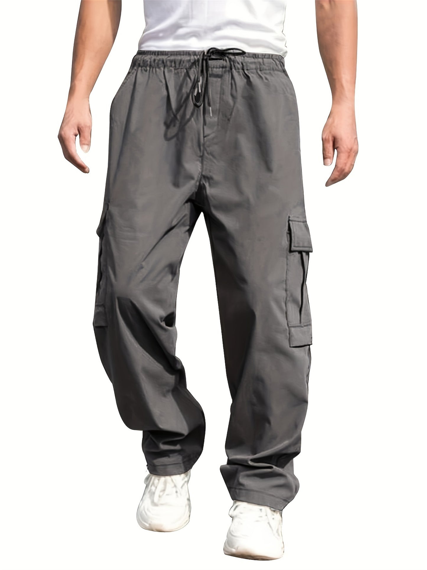 Ryan - Full Length Loose Multi-pocket Cargo Pants for Men