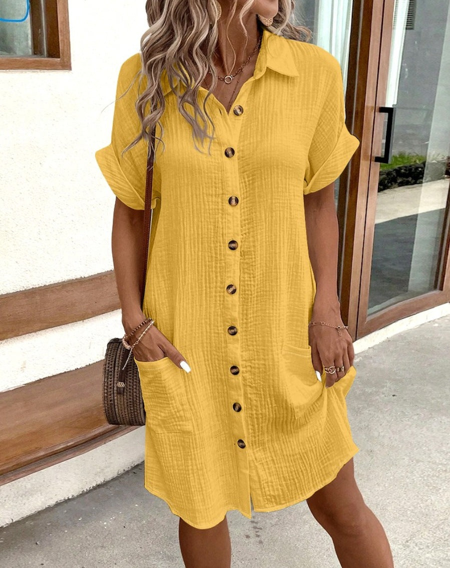 Olivia – Summer Tunic Shirt Dress