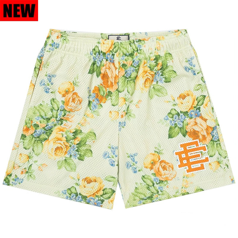 Oliver – Men's Floral Print Mesh Gym Shorts