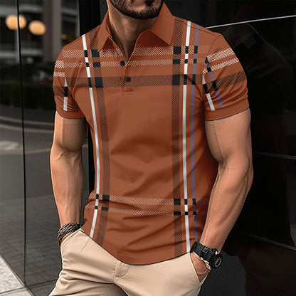 Zachary – Summer Printed Casual Polo Shirt for Men