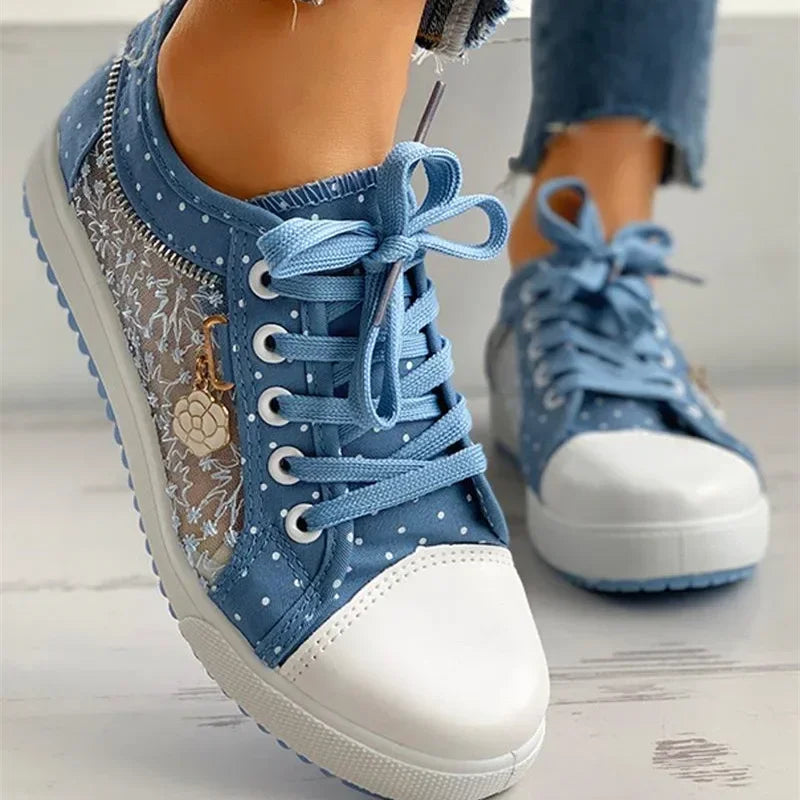 Ramona - Casual Breathable Lace-Up Platform Shoes for Women