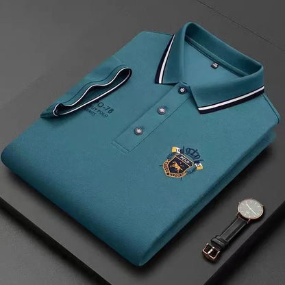 Edward - Men's Embroidered Breathable Polo Shirt