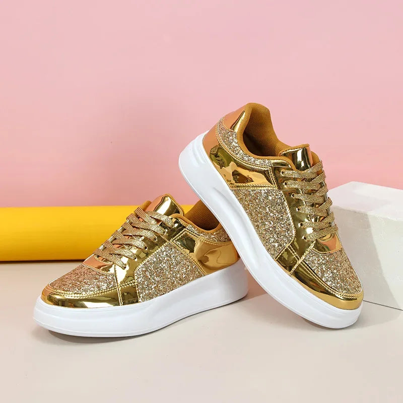 Beatrix - Stylish Glitter Platform Sneakers for Women