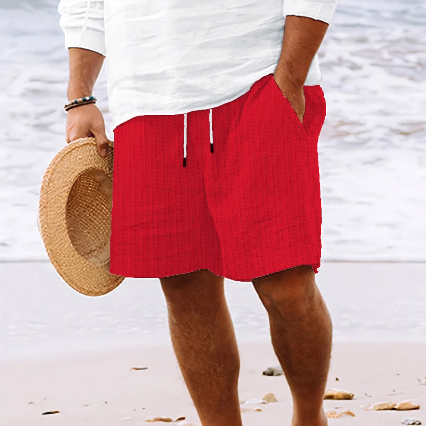 Matthew – Men's Summer Casual Cotton and Linen Shorts