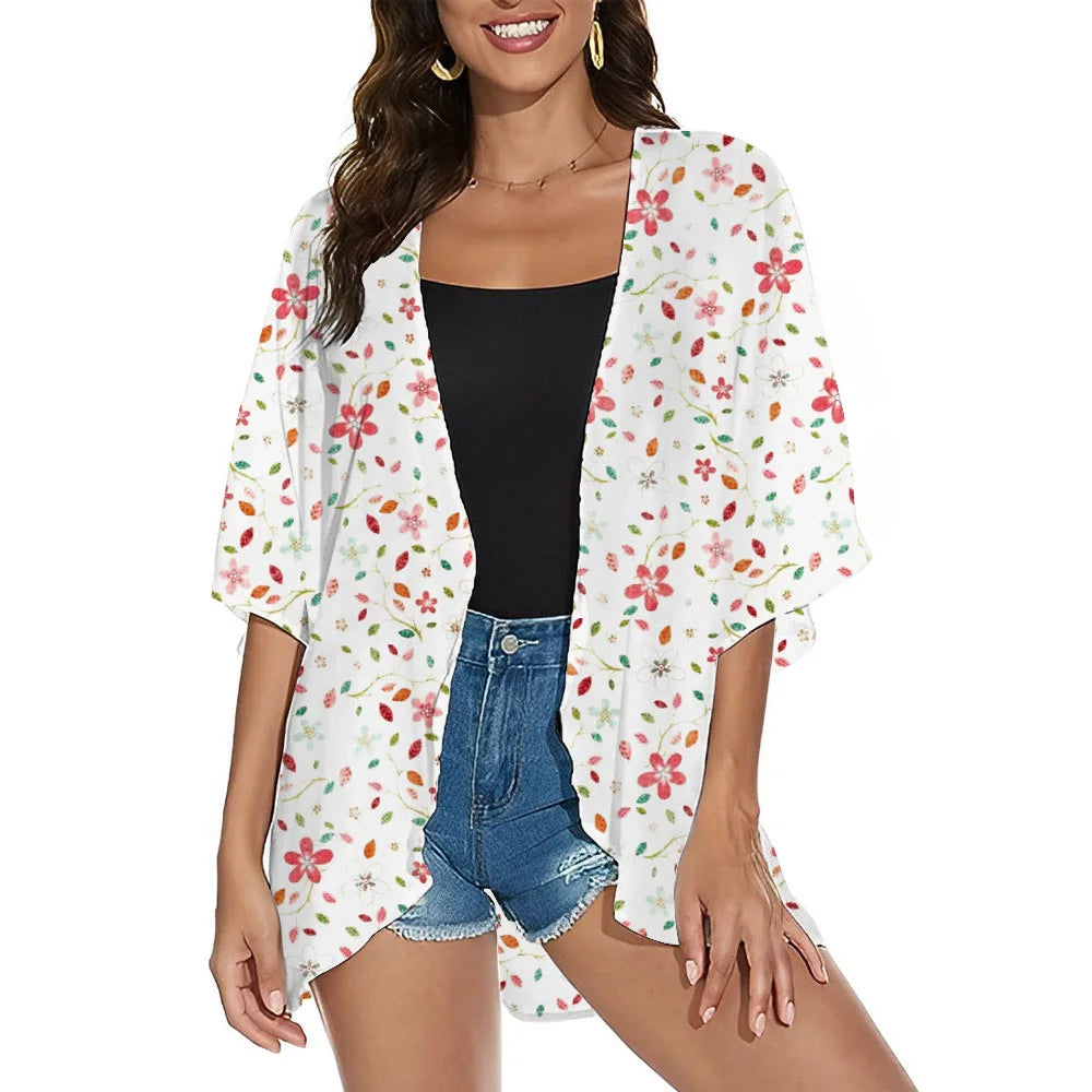 Leona - Elegant Flowy Kimono Cardigan for Women