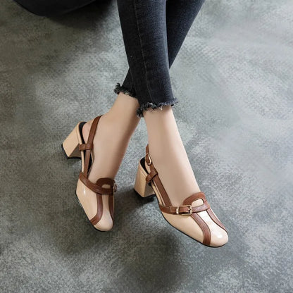 Amelia – Retro High-Heeled Sandals