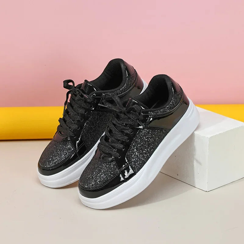 Beatrix - Stylish Glitter Platform Sneakers for Women