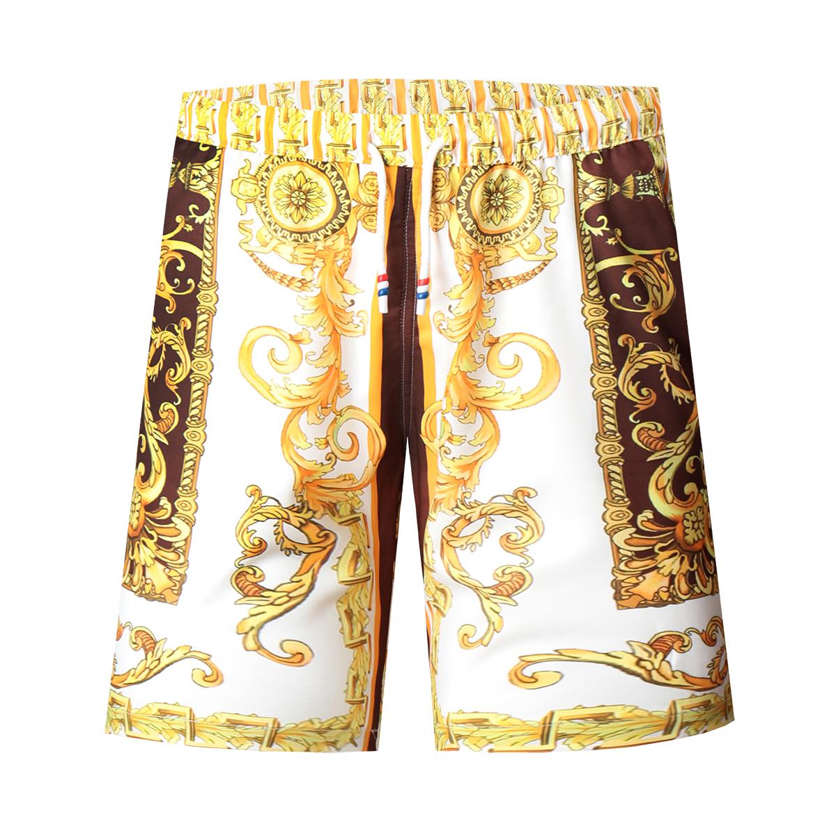 Julien – Men's Gold Luxury Quick Dry Beach Shorts