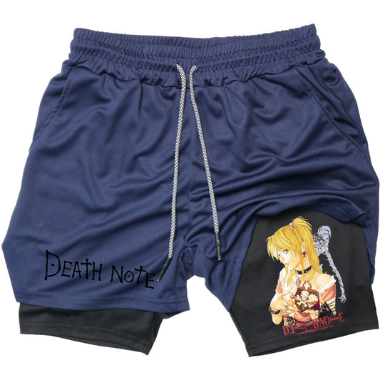 Alex - Men's Performance Shorts - Anime Print Quick Dry Running Shorts