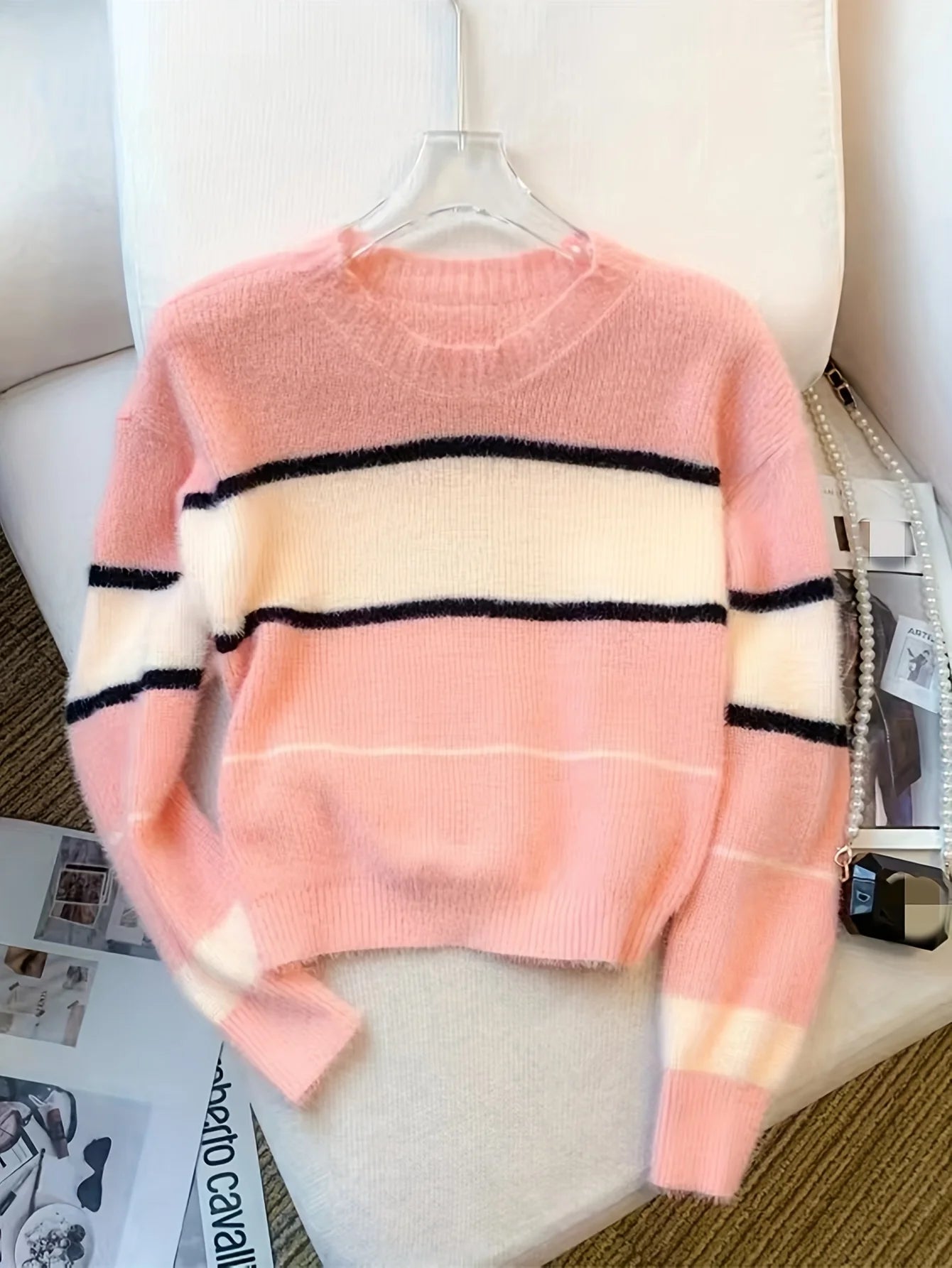 Odessa - Chic Color Block Pullover Sweater for Women