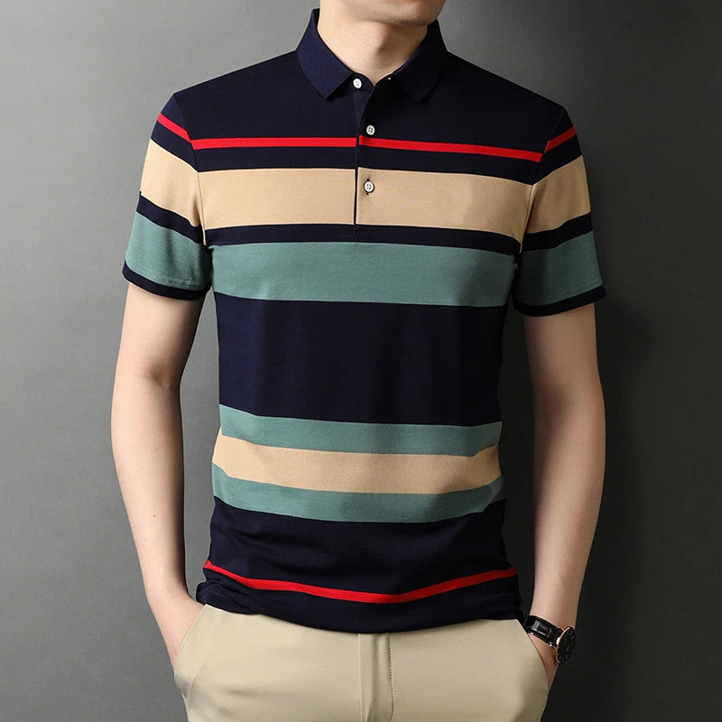 William - Men's Summer Striped Polo Shirt