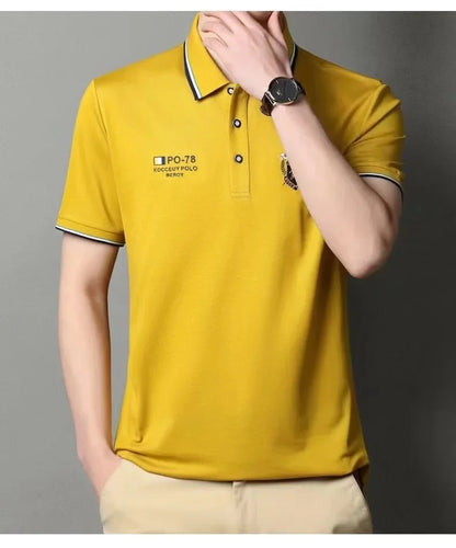 Edward - Men's Embroidered Breathable Polo Shirt