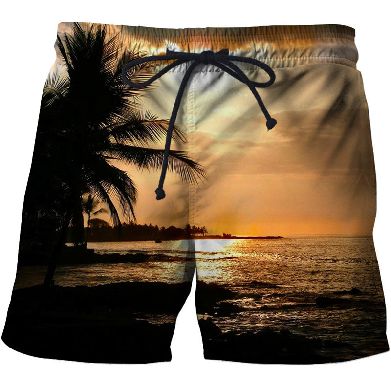 Leo – Men's 3D Printed Hawaii Beach Shorts