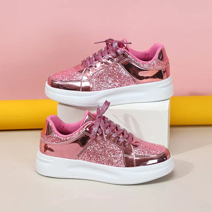 Beatrix - Stylish Glitter Platform Sneakers for Women