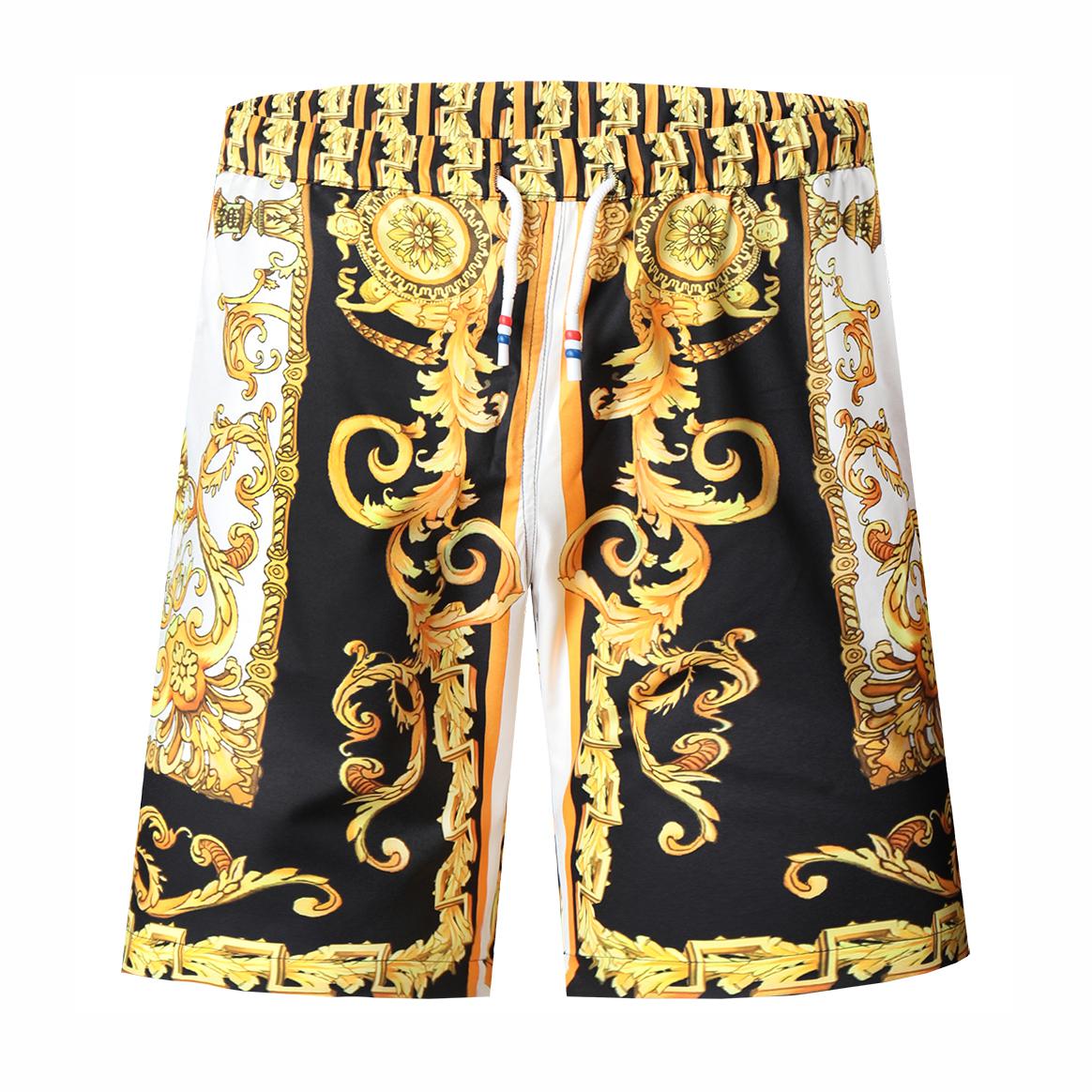 Julien – Men's Gold Luxury Quick Dry Beach Shorts