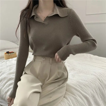 Mirella - Elegant Long Sleeve Pullover for Women