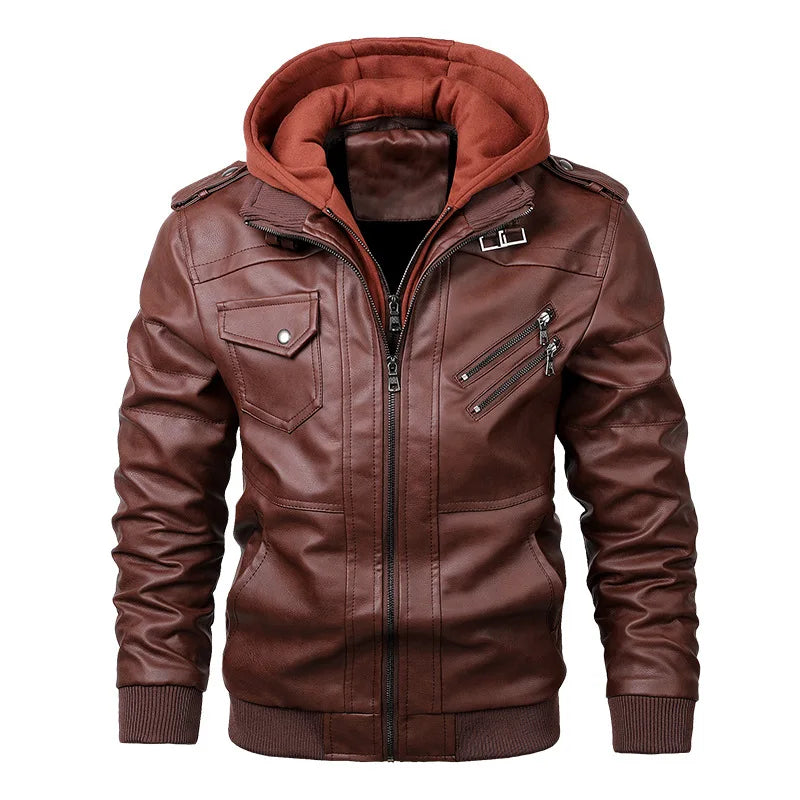 Connor – Men's Casual PU Leather Motorcycle Jacket – Autumn Biker Style