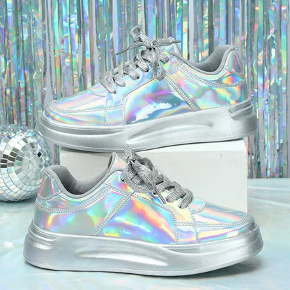 Beatrix - Stylish Glitter Platform Sneakers for Women