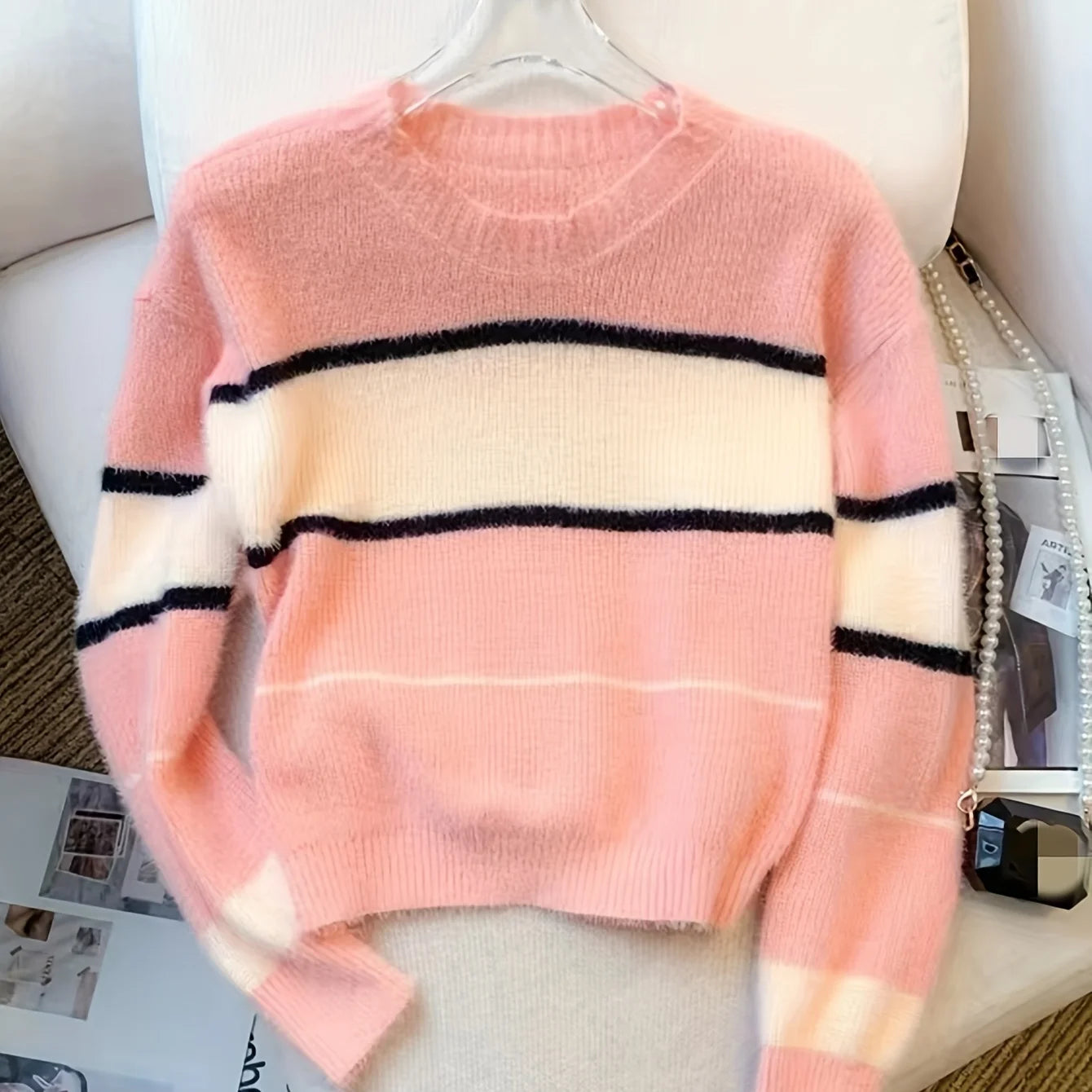 Odessa - Chic Color Block Pullover Sweater for Women