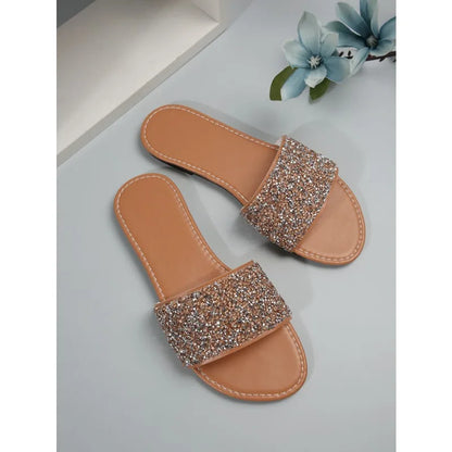 Serena – Glitter Bling Summer Slippers