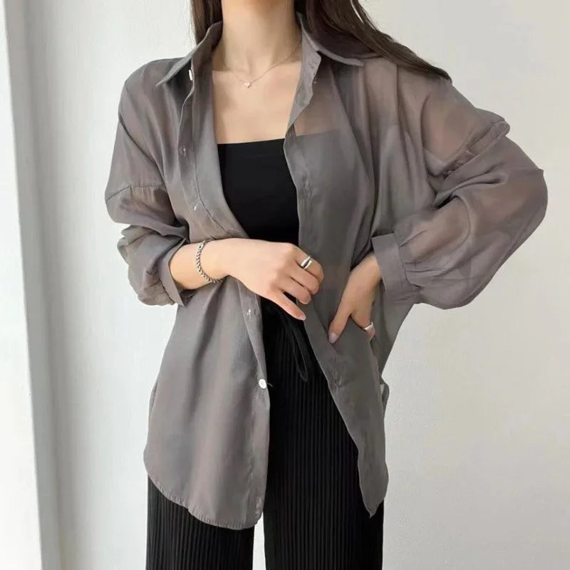 Margot - Elegant Sheer Chiffon Cardigan for Women