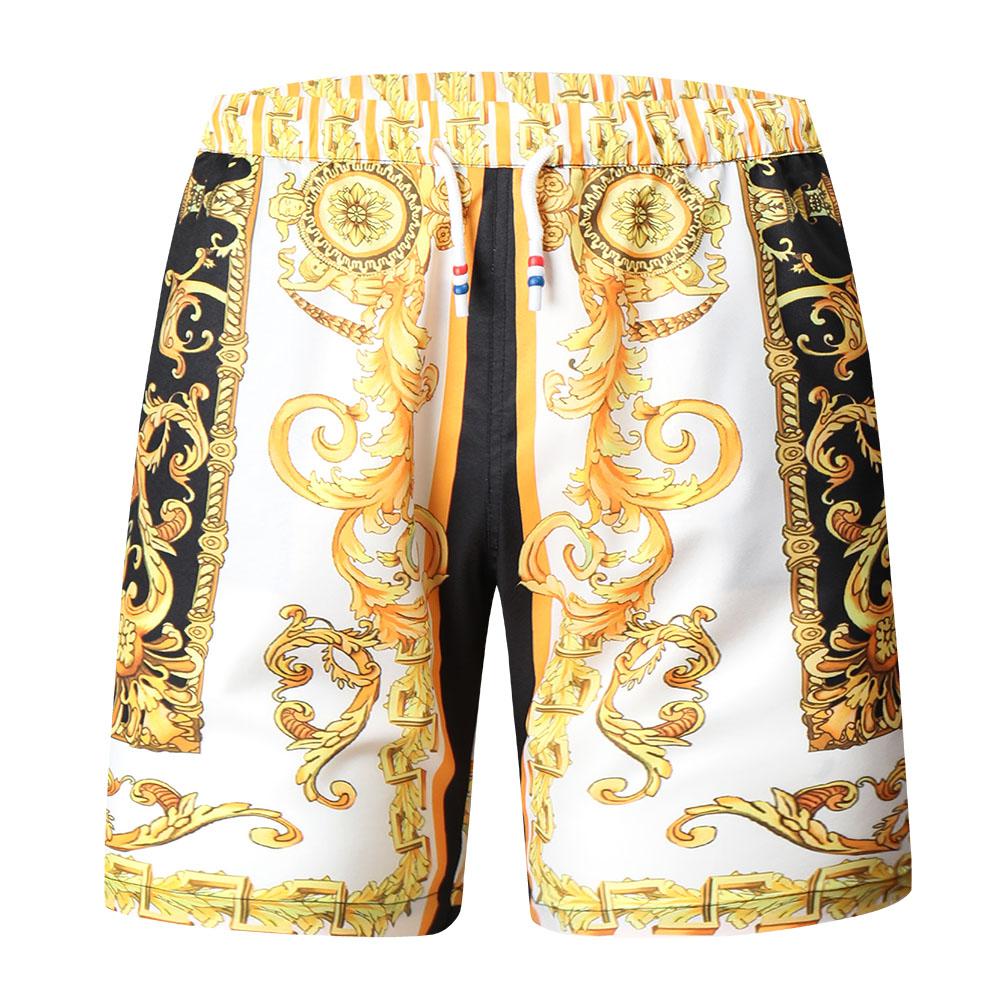 Julien – Men's Gold Luxury Quick Dry Beach Shorts