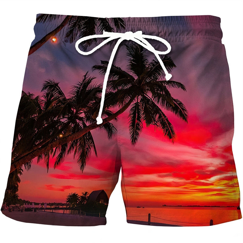 Leo – Men's 3D Printed Hawaii Beach Shorts