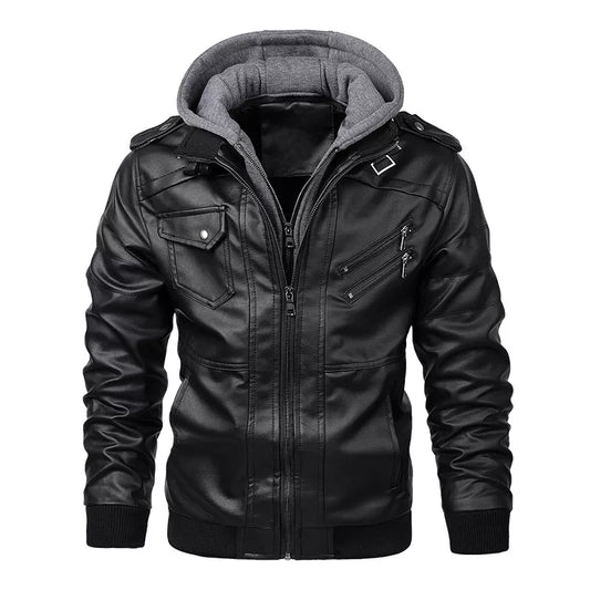 Connor – Men's Casual PU Leather Motorcycle Jacket – Autumn Biker Style