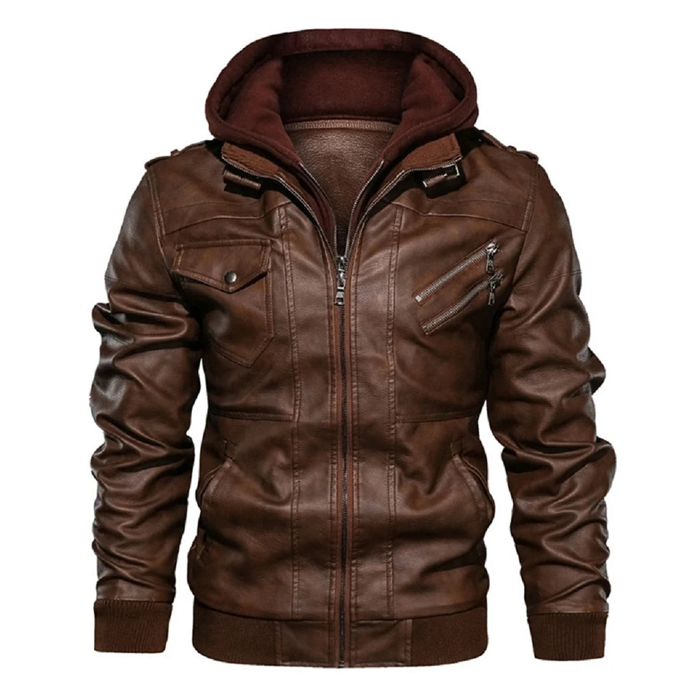 Connor – Men's Casual PU Leather Motorcycle Jacket – Autumn Biker Style