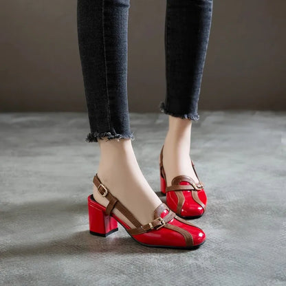 Amelia – Retro High-Heeled Sandals