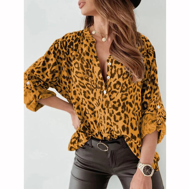 Emma – Leopard Print Long Sleeve Cardigan